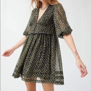 NWT UO Printed Chiffon Dress
